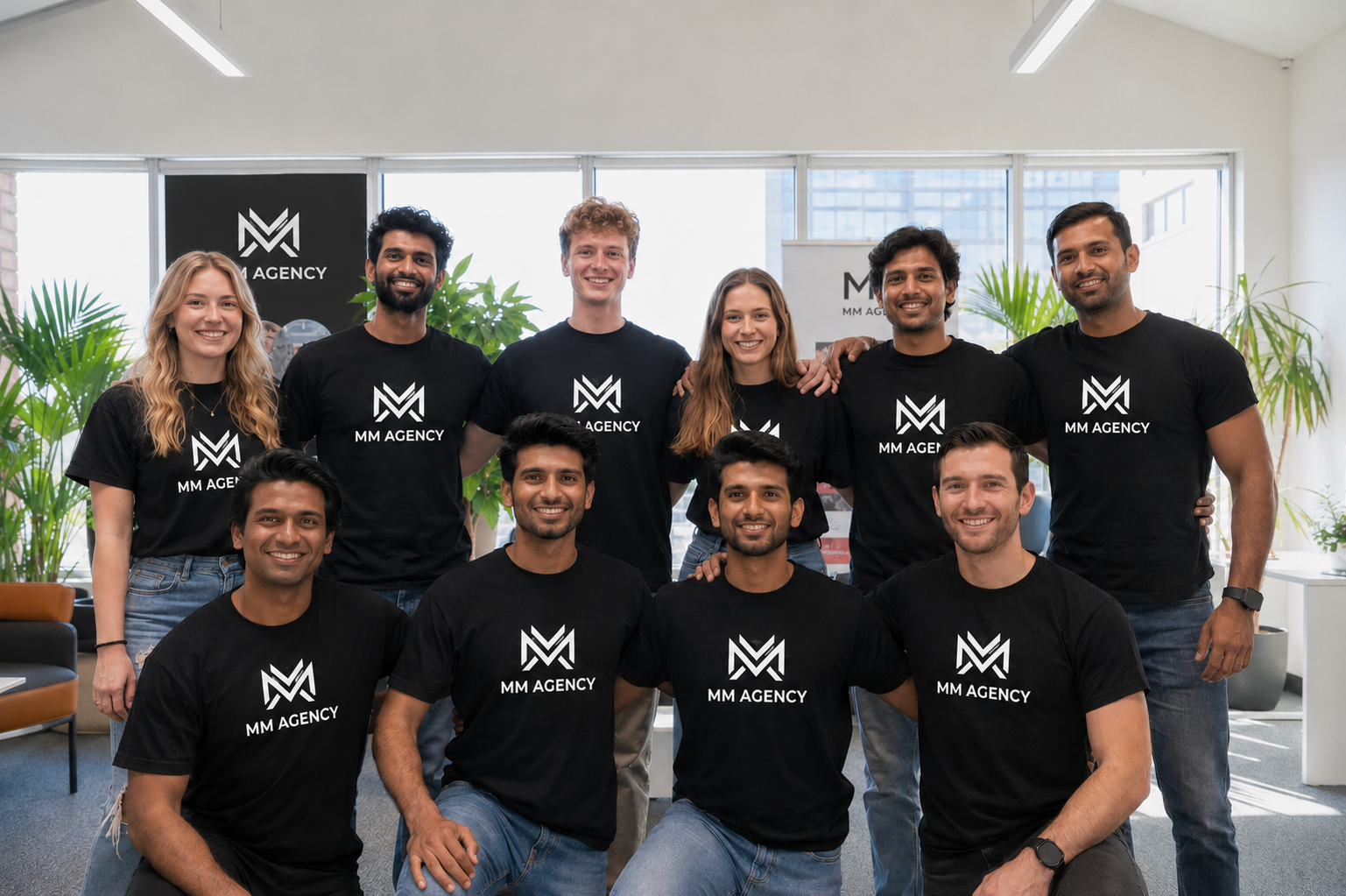 The MM AGENCY team — Indian and international talent